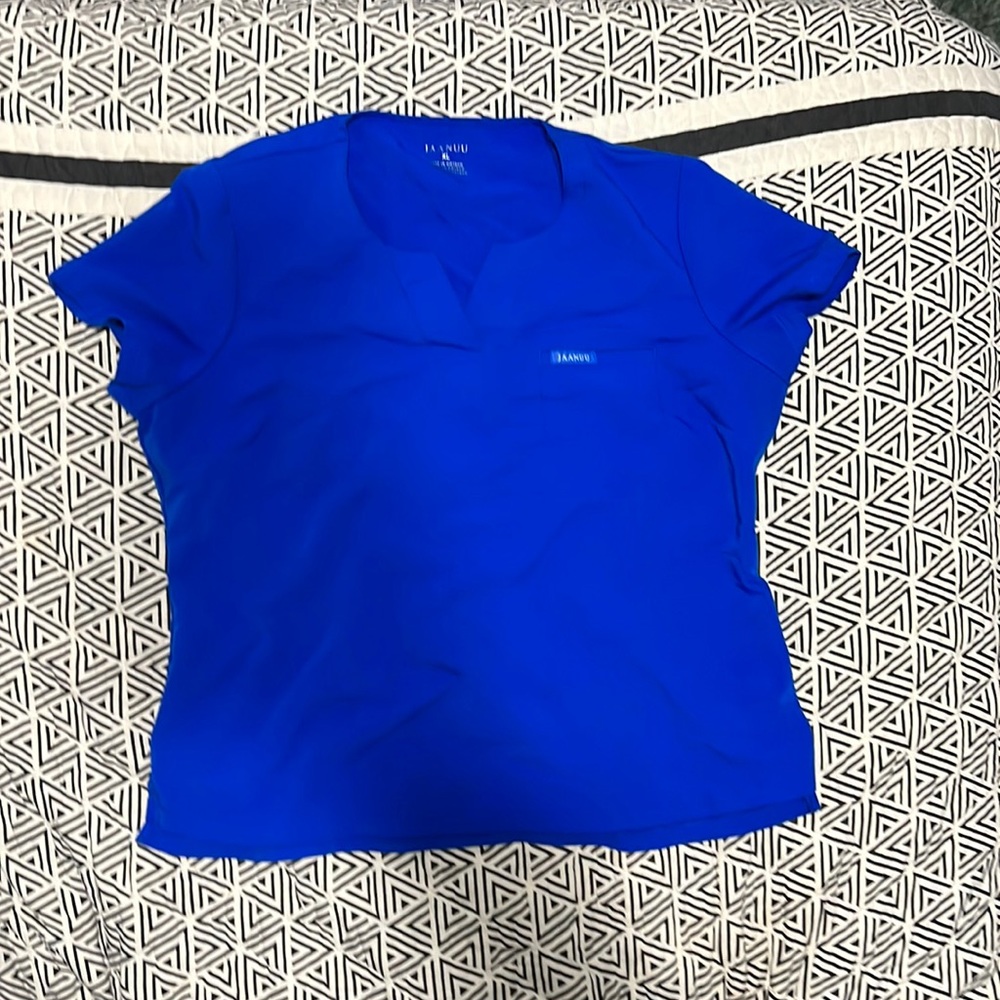Jaanuu Royal Blue Scrub Top
